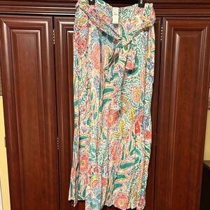 Talbots Multicolor Paisley Skirt
